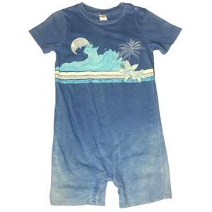 Tucker + Tate Blue Ombre Surf Style Shorts Romper Baby Toddler Size 24M